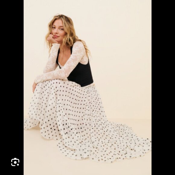 free people Dresses & Skirts - new FREE PEOPLE one ember printed layered midi skirt xs